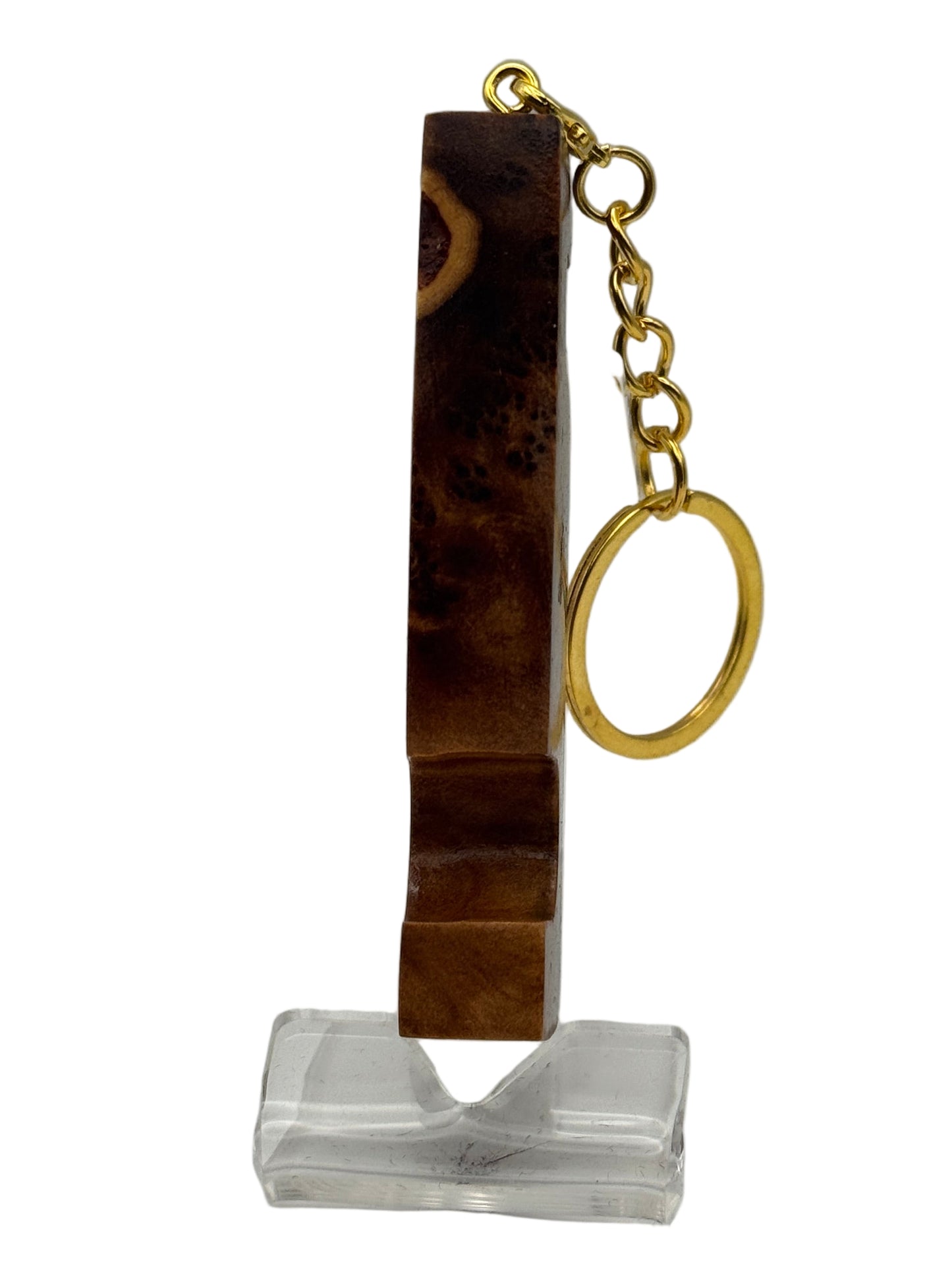 Keyring Phone Holder - Thuya Burl