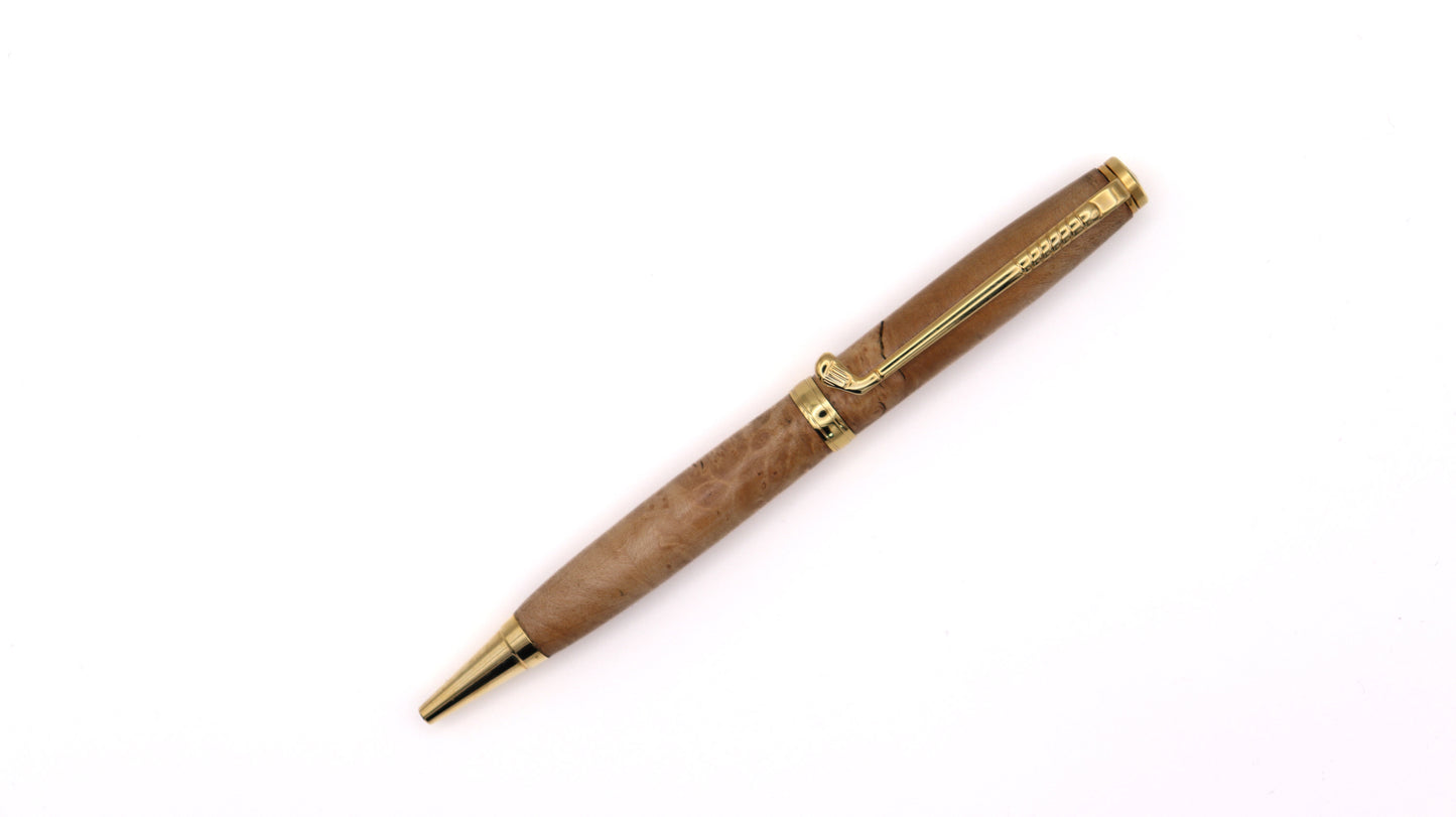 Lance Pen & Pencil Set - Yellow Box Burl