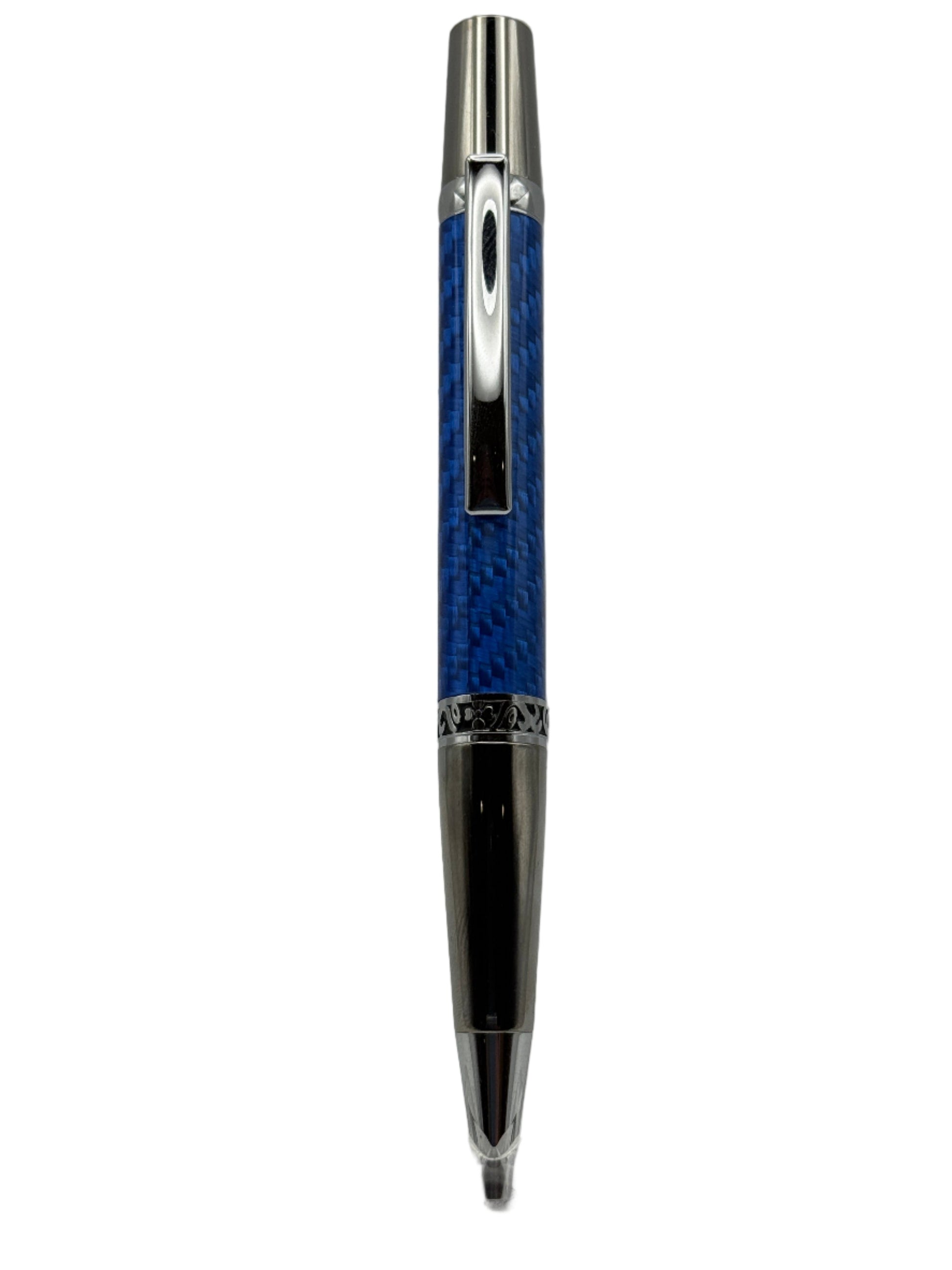 Ballpoint Pen - Majestic - Blue Carbon Fibre