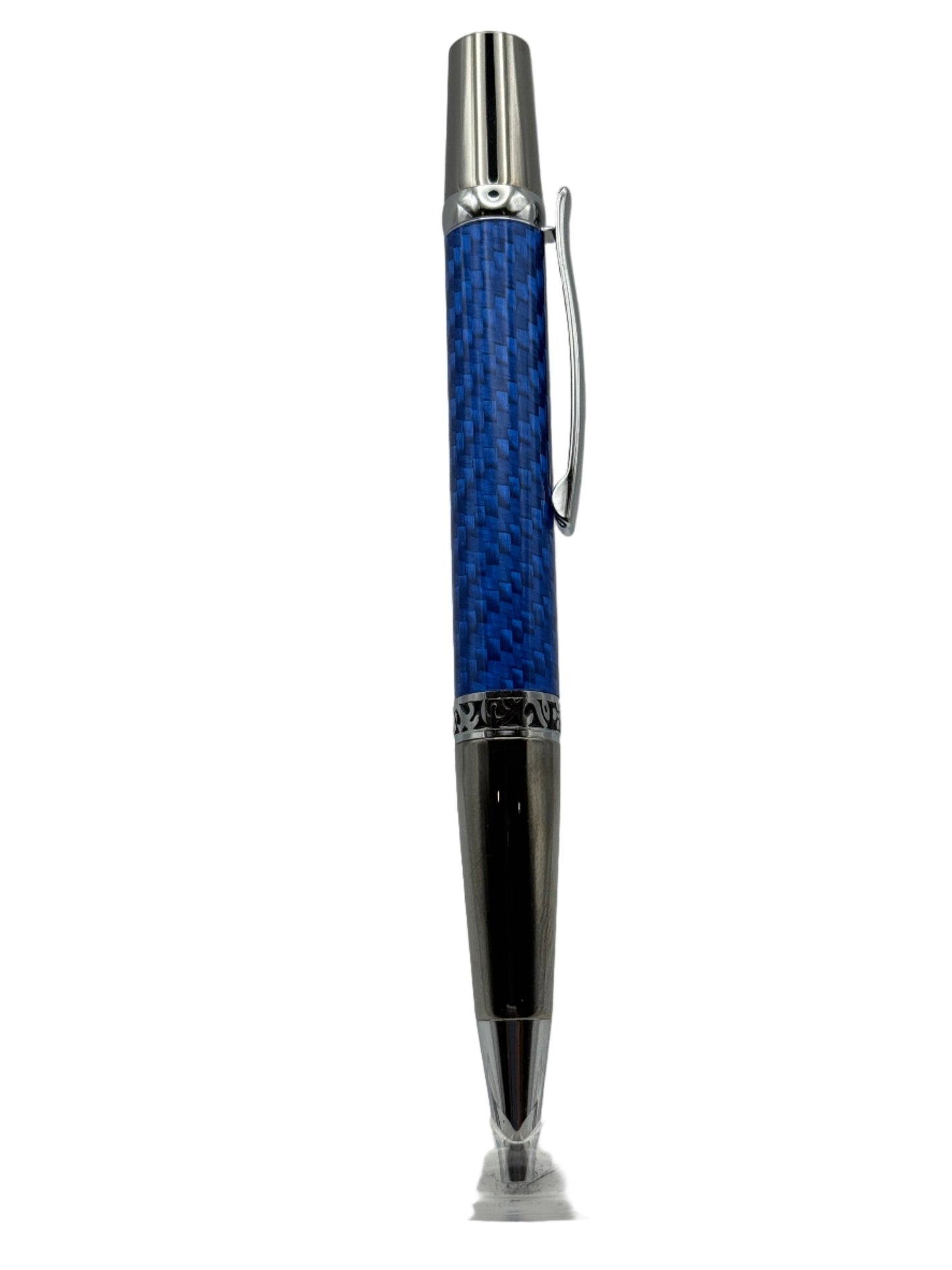 Ballpoint Pen - Majestic - Blue Carbon Fibre