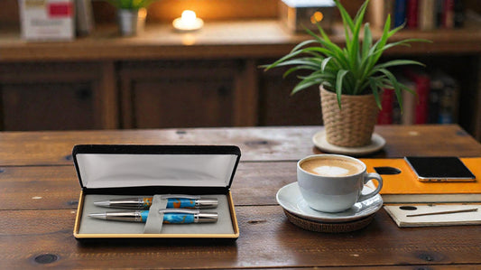 Pen & Pencil Set - Majestic - Barrier Reef Acrylic