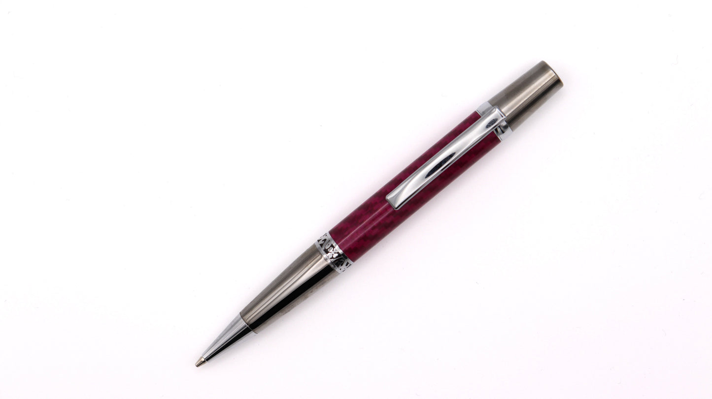 Majestic Pen & Pencil Set - Red Carbon Fibre