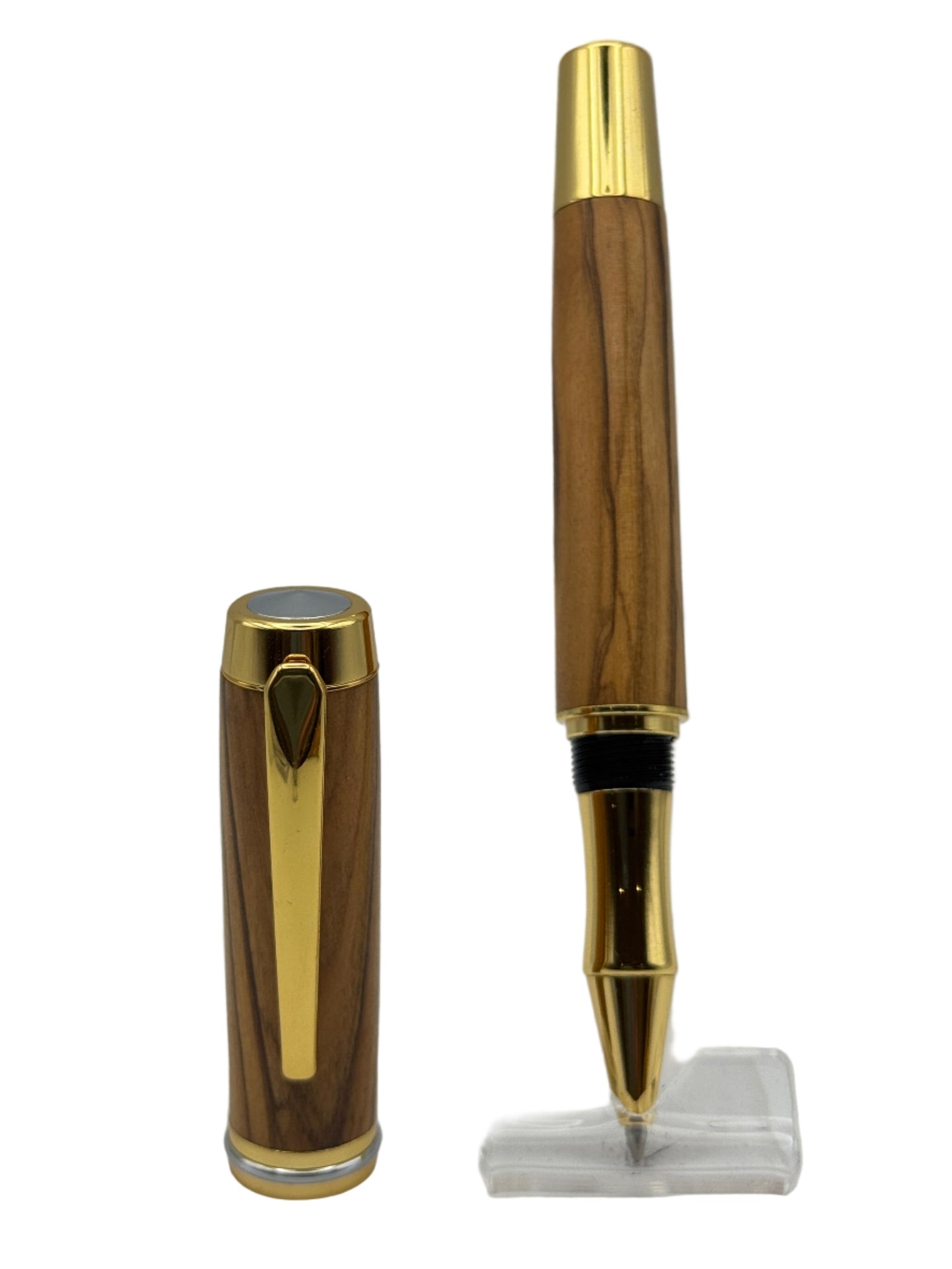 Patriarch Fountain Pen & Rollerball Set - Olivewood
