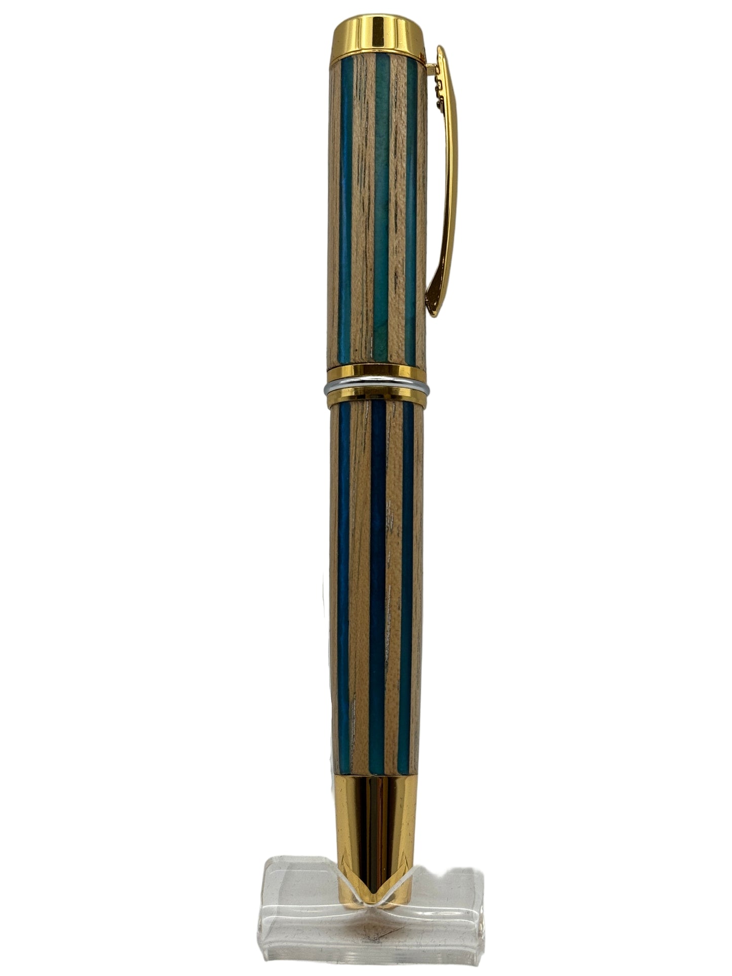 Patriarch Rollerball Pen - Striped Amalgam - Cambridge Crafter