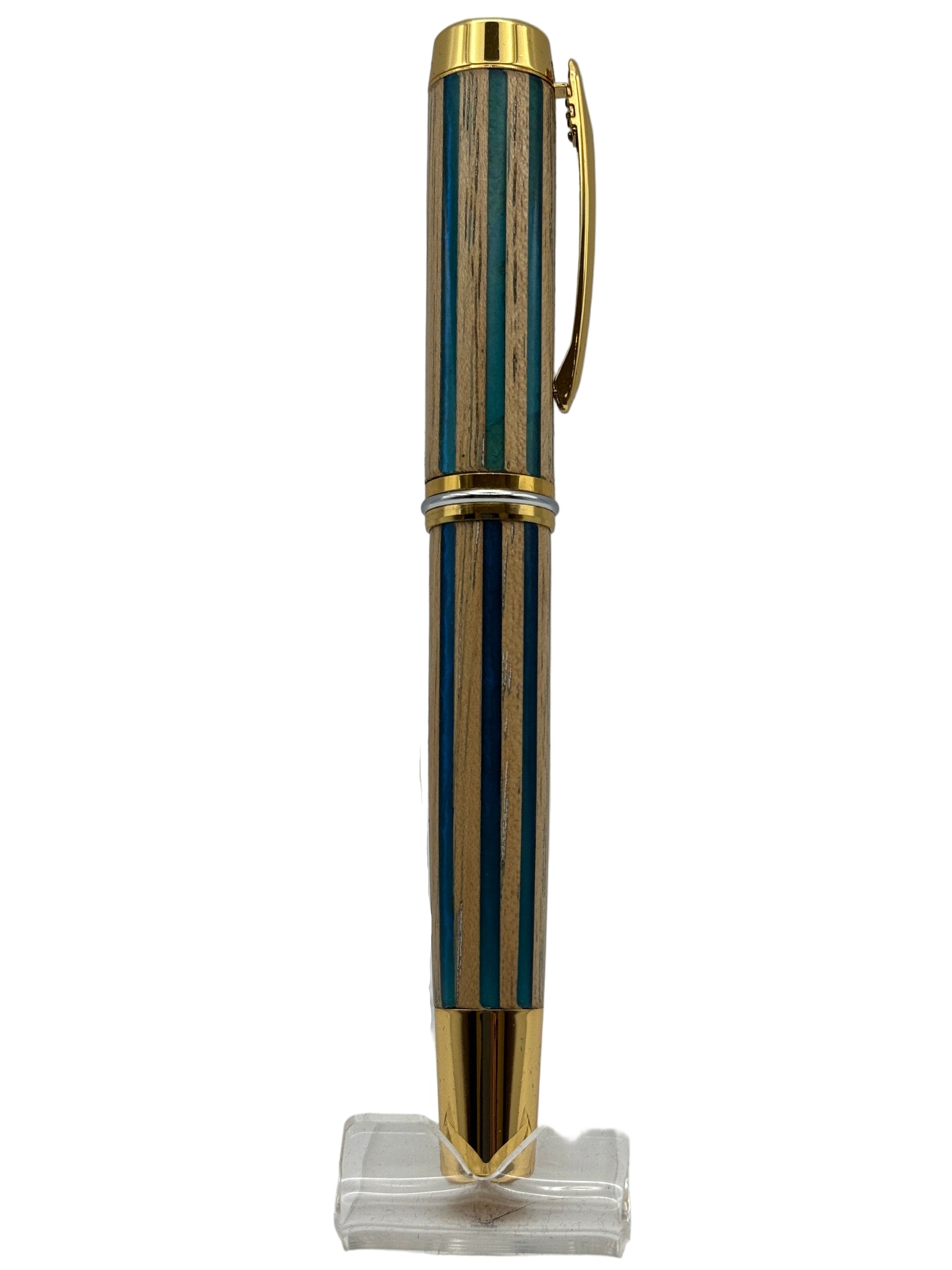 Patriarch Rollerball Pen - Striped Amalgam - Cambridge Crafter