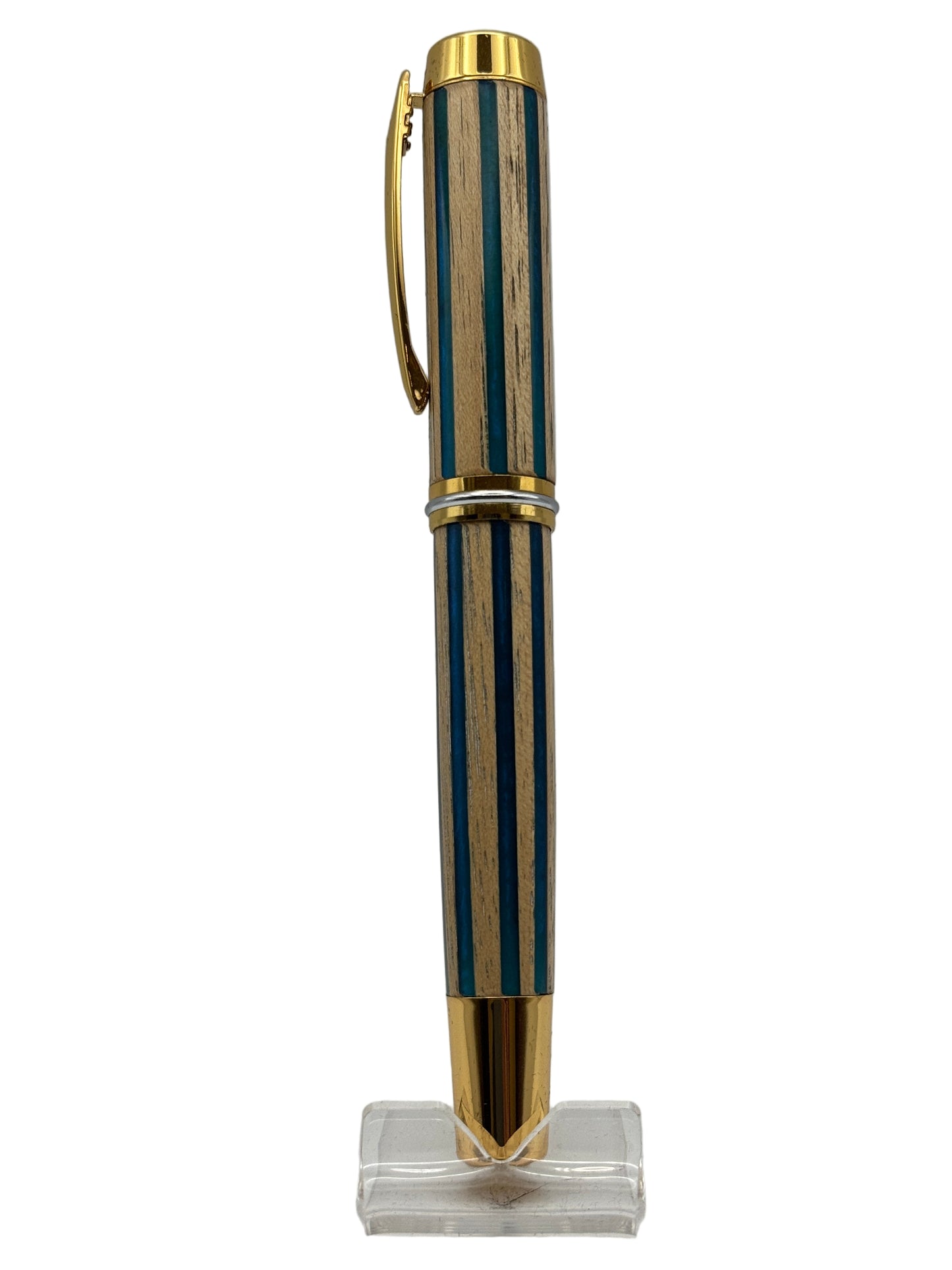 Patriarch Rollerball Pen - Striped Amalgam - Cambridge Crafter