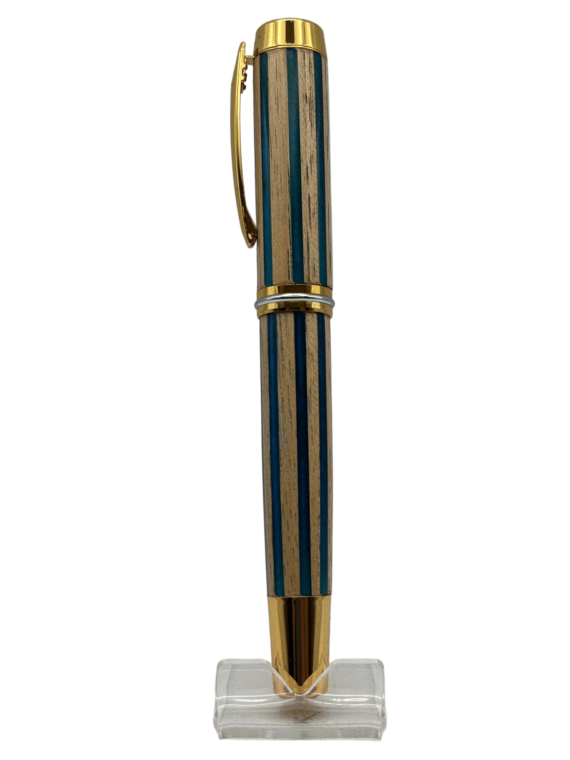 Patriarch Rollerball Pen - Striped Amalgam - Cambridge Crafter