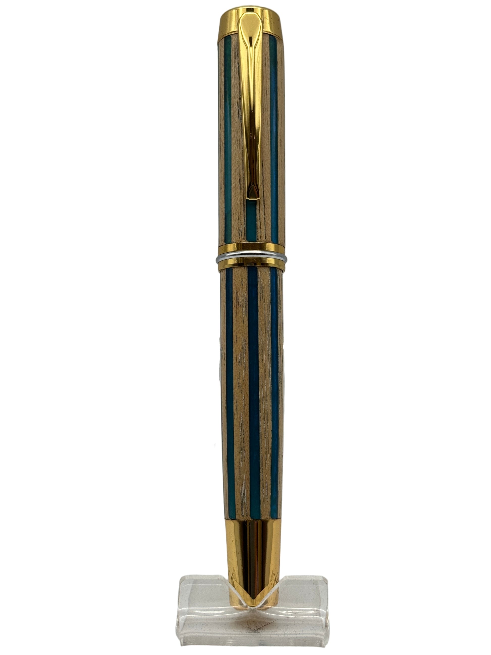 Patriarch Rollerball Pen - Striped Amalgam - Cambridge Crafter