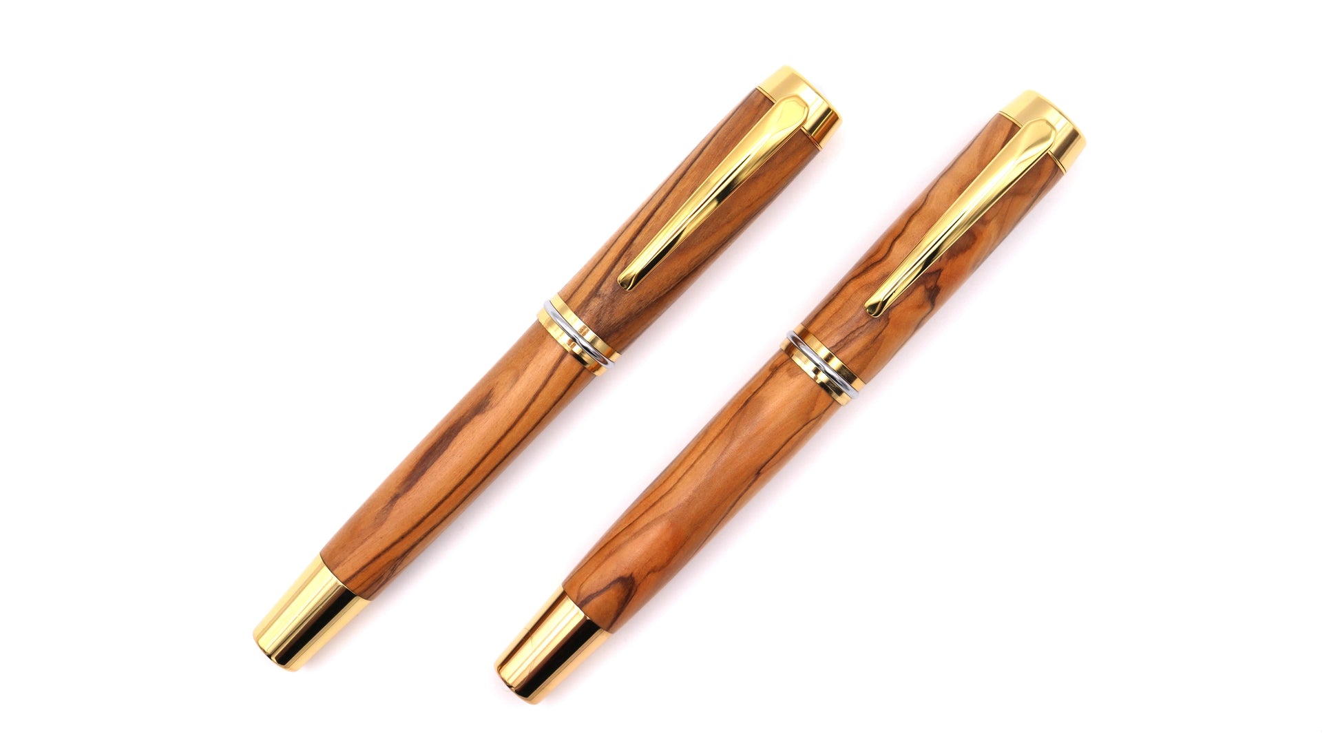 Patriarch Fountain Pen & Rollerball Set - Olivewood