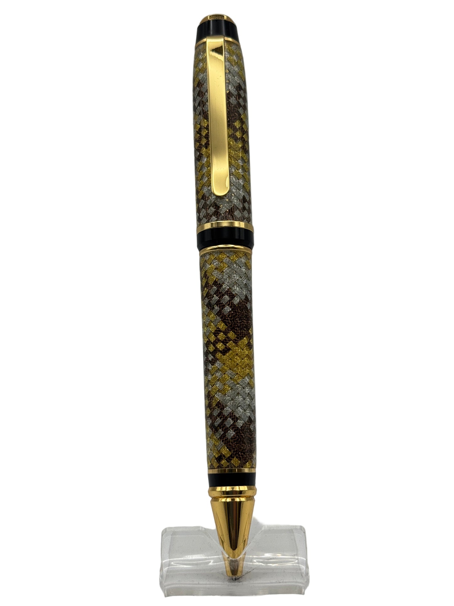 Pillar Ballpoint Pen - Fabric Weave - Cambridge Crafter