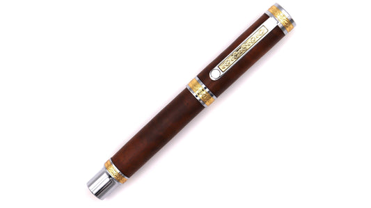 Regal rollerball pen in camphor burl