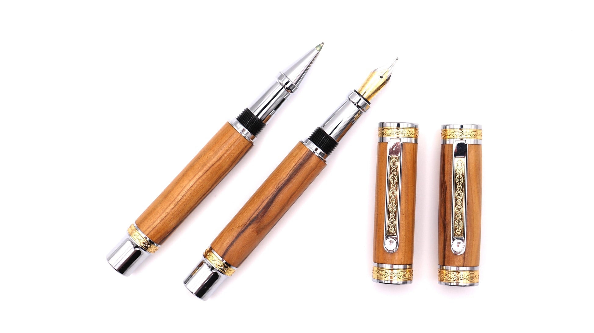 Regal Fountain Pen & Rollerball Set - Olivewood