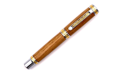 Regal fountain pen in Jack Daniels oak barrel