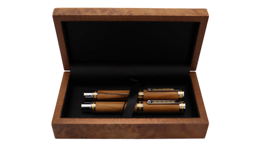 Regal Fountain Pen & Rollerball Set - Olivewood