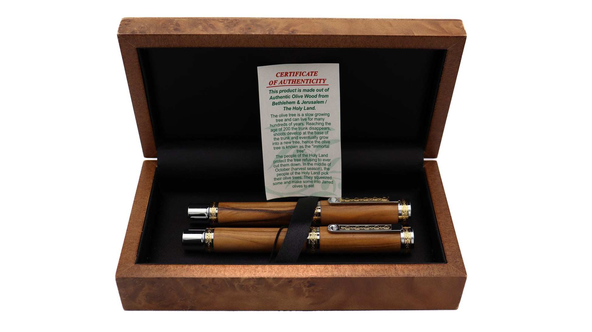 Regal Fountain Pen & Rollerball Set - Olivewood