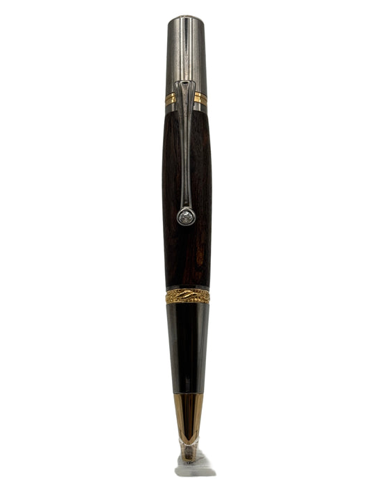 Handcrafted Regent Ballpoint Pen – Honduran Rosewood