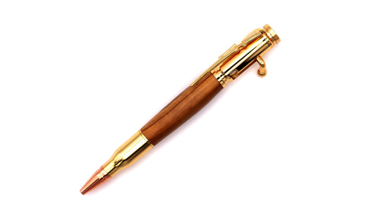 Rifleman ballpoint pen in olivewood