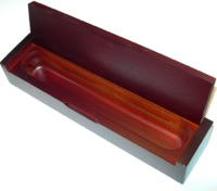 Rectangular Wood Case for Single Large Pen in Rosewood