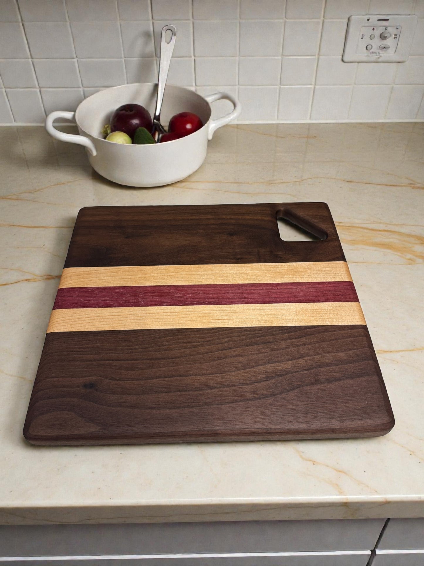 Serving board - Walnut/Maple/Purple Heart