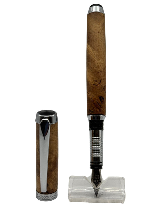 Stellar Fountain Pen - Cottonwood Burl
