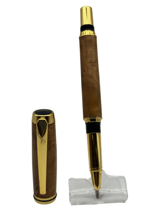 Viscount Rollerball Pen - Yellow Box Burl