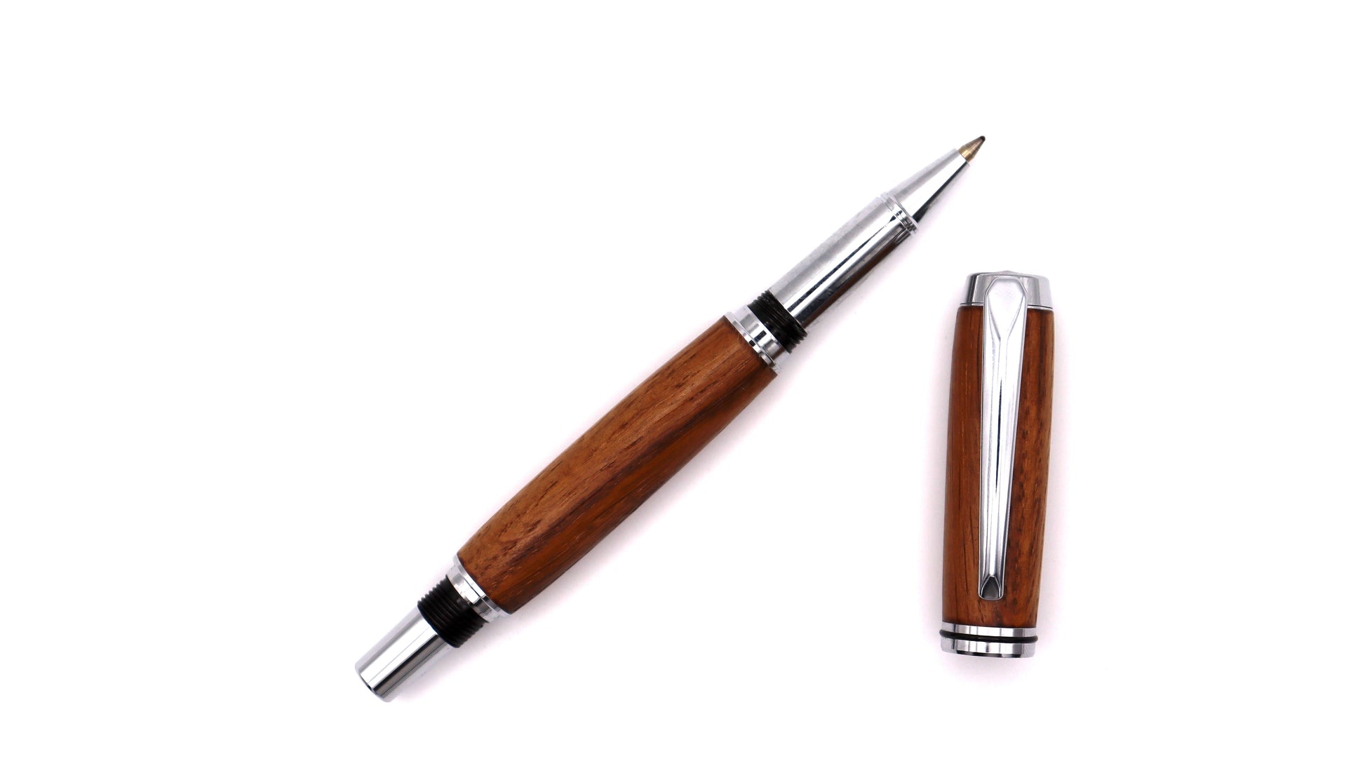 Viscount Rollerball Pen - Brown Oak
