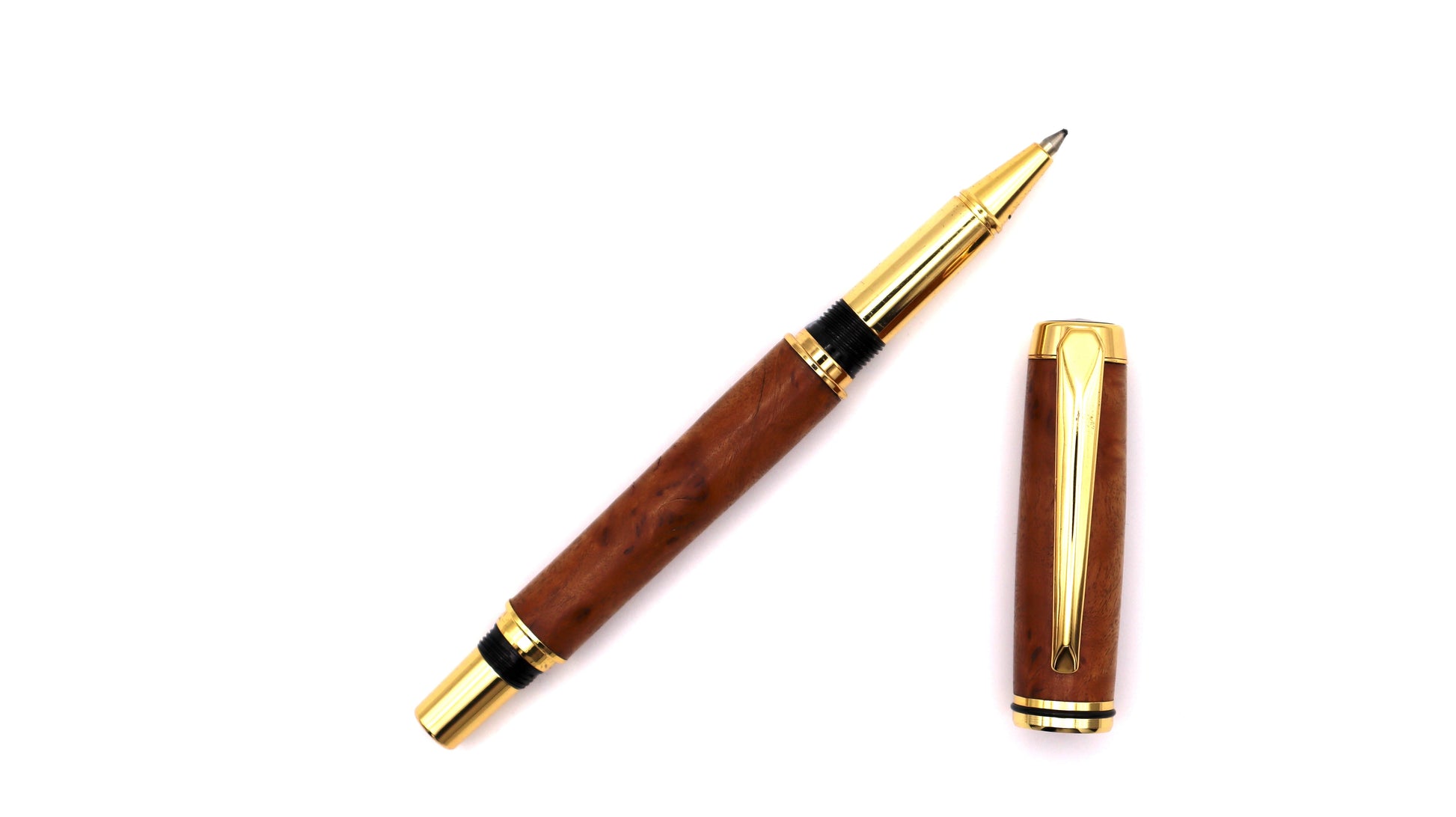 Viscount Rollerball Pen - Yellow Box Burl