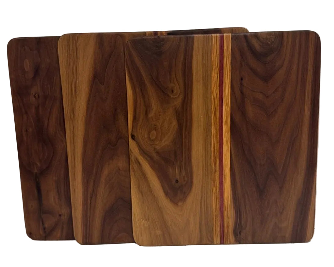 Serving Boards & Platters - Walnut, Maple and Purple Heart