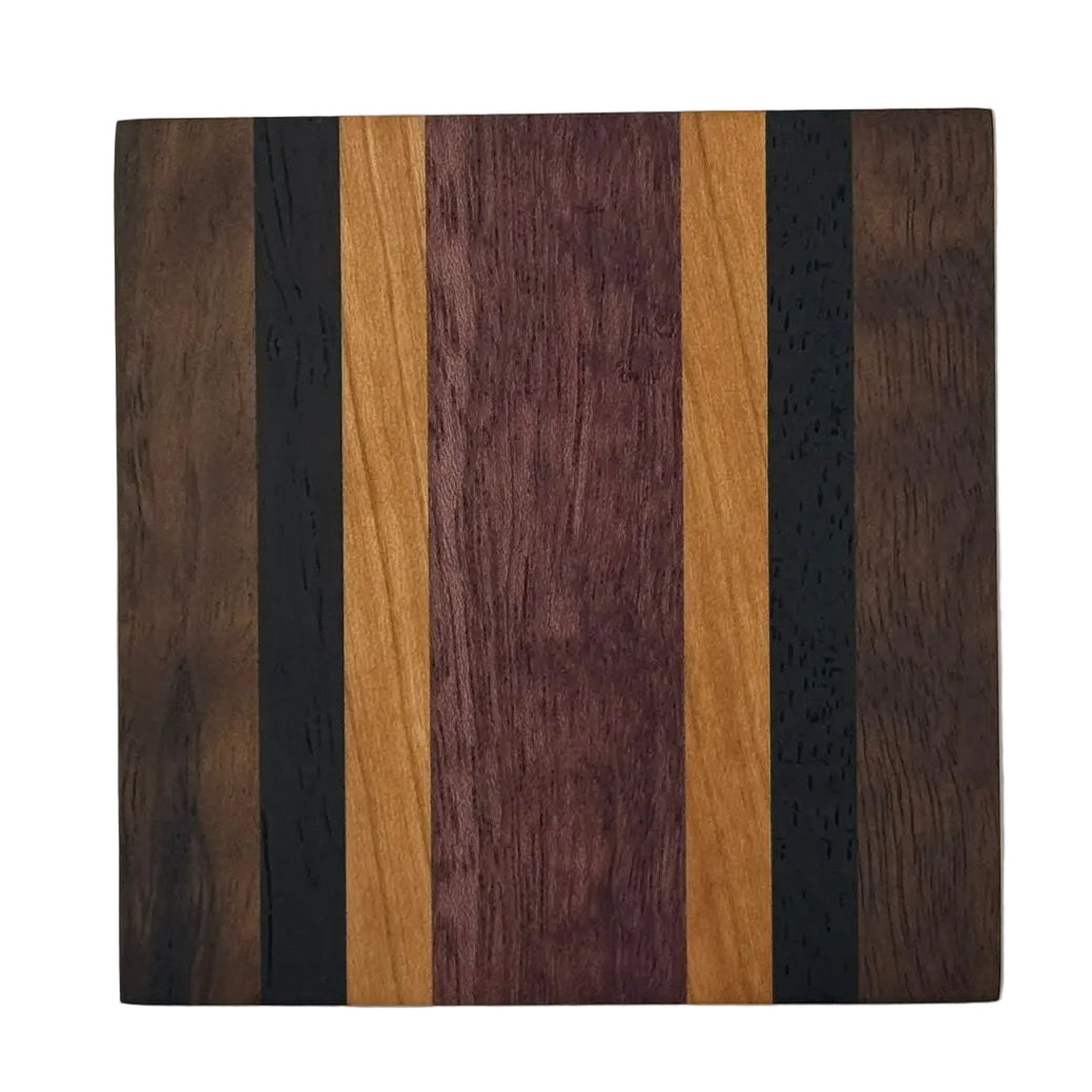 Coasters - Walnut, Wenge, Cherry & Purple Heart